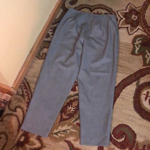 Vtg TALBOTS Size 10 P SideZip STRETCH Dark Charcoal Gray  Deadstock USA NEW - Picture 3 of 12